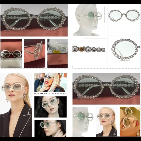 GUCCI HOLLYWOOD FOREVER COLLECTION, THE ULTIMATE BLING EMBELLISHED SUNGLASSES